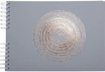 Exacompta 16168E Fotoalbum mit Spiralbindung ELLIPSE 32 x 22 cm grau