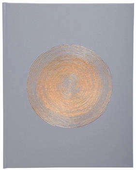 Exacompta 47984E Klassisches Gästebuch Ellipse Hochformat 27x22 cm grau