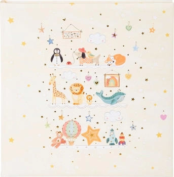 Goldbuch Toy Zoo 30x31 cm 60 weiße Seiten Tiermotiv Silberprägung