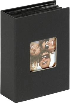 walther design Fun Mini Fotoalbum schwarz für 100 Fotos (MA-357-B)