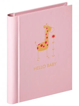 walther design rosa 30 Fotos 11,5 x 15,5 cm Mini-Album mit Prägung und Schleifenbindung Baby Animal MA-148-R