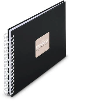 Hama Spiral-Album "Fine Art", 28x24 cm, 50 weiße Seiten, New Black New Black