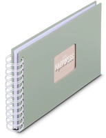 Hama Spiral-Album Fine Art 50 wei&szlig;e Seiten Salbei - B&uuml;rokleinmaterialBlatt