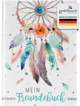 Goldbuch Freundebuch 88 illustrierte Seiten 15x21 cm Traumf&auml;nger