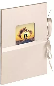 walther design chamois 12 Fotos 10 x 15 cm mit Cover-Ausstanzung und Schleifenbindung Fun ML-350-W