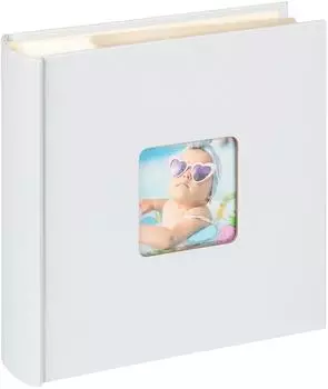 walther design Fotoalbum hellblau 200 Fotos 10 x 15 cm Memo- mit Cover-Ausstanzung Fun ME-110-BL