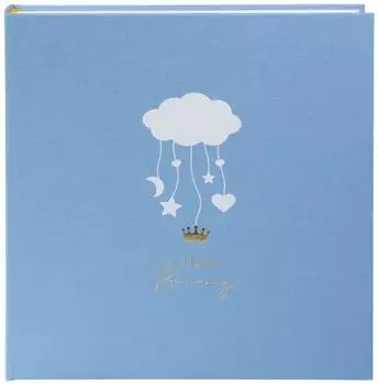 Goldbuch Wolkenpoesie 30x31 inkl. 6 farbigen illustrierten Seiten blau