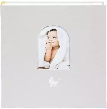 Goldbuch Cozy Nest 30x31 58 Seiten mit 4 illustrierte Seiten sandgrau
