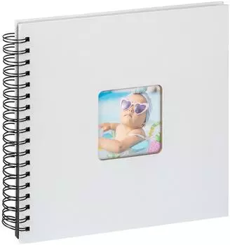 walther design Fotoalbum hellblau 26 x 25 cm mit Cover-Ausstanzung Fun SA-108-BL