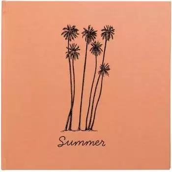 Exacompta Summertime Fotoalbum 30 schwarze Seiten, 25x25cm, orange (16346E)