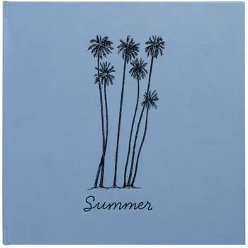 Exacompta Summertime Fotoalbum 30 schwarze Seiten, 25x25cm, eisblau (16345E)