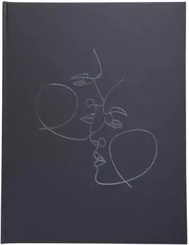 Exacompta Art G&auml;stebuch 100 Seiten schwarz Silberschnitt (47688E)