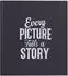 Exacompta Fotoalbum Letters 60 schwarze Seiten, 29x32cm, blau (16092E)