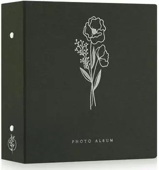 LuxusKollektion Einsteckalbum XXL Leinen grün, 1000 Fotos 10x15cm