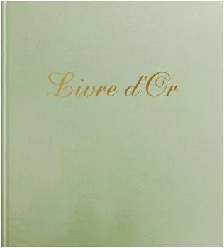 Exacompta Livre d'Or PRESTIGE Gästebuch grün, Kroko-Imitat, 140 Seiten, 21x19cm (309E)