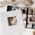LuxusKollektion Fotoalbum Leinen 600 Fotos 10x15cm weiß Hardcover mit Fenster