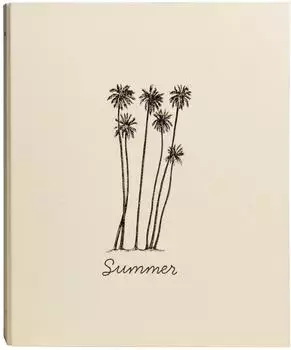 Exacompta Summertime Fotoalbum A4, 60 schwarze Seiten, pastellgelb (17047E)