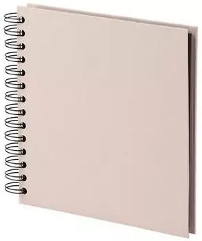 R&ouml;ssler Papier SOHO Mini Fotoalbum schwarze Seiten, puder, 180x180mm (1329452585)