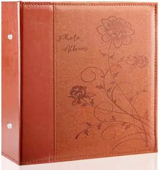 LuxusKollektion Einsteck-Fotoalbum 10x15cm 600 Fotos Ledercover braun