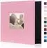 LuxusKollektion Fotoalbum Leinen 600 Fotos 10x15cm rosa Hardcover mit Fenster