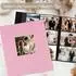 LuxusKollektion Fotoalbum Leinen 600 Fotos 10x15cm rosa Hardcover mit Fenster
