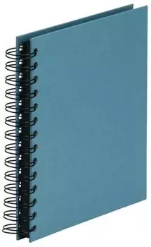 Rössler Papier SOHO Mini Fotoalbum, schwarze Seiten, Denim, 180x180mm (1329452155)