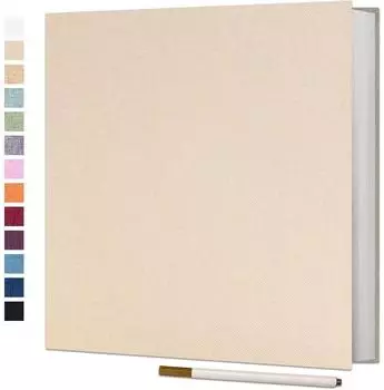 LuxusKollektion Fotoalbum selbstklebend, 28x27cm, 60 Seiten, beige