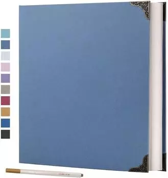 LuxusKollektion Fotoalbum Selbstklebend Hardcover 40 Seiten himmelblau 30x30cm (DIY Scrapbooking Kit)