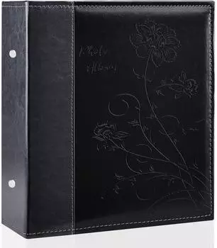 LuxusKollektion Fotoalbum 10x15cm Leder schwarz 400 Fotos