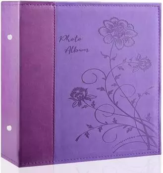 LuxusKollektion Einsteck-Fotoalbum 10x15cm 600 Fotos Lederoptik violett