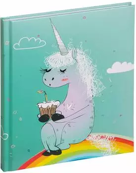 PAGNA Poesiealbum Einhorn, 128 Blatt, blanko (20155-15)