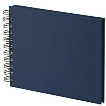 Rössler Papier SOHO Mini Fotoalbum zum Einkleben, weiße Seiten, navy (1329452901)