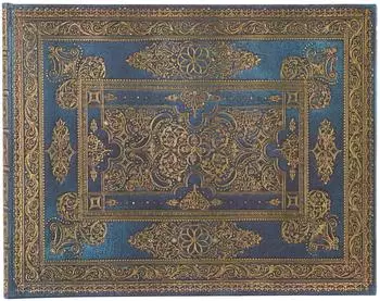 Paperblanks Blue Luxe G&auml;stebuch, unliniert, Hardcover