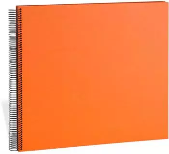 Semikolon Spiral Economy Album Large, 50 Seiten, schwarz/orange (352909)