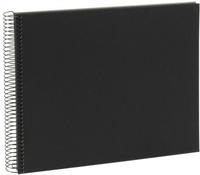 Goldbuch 25997, Goldbuch Bella Vista 35x30 cm, 40 schwarze Seiten, schwarz,