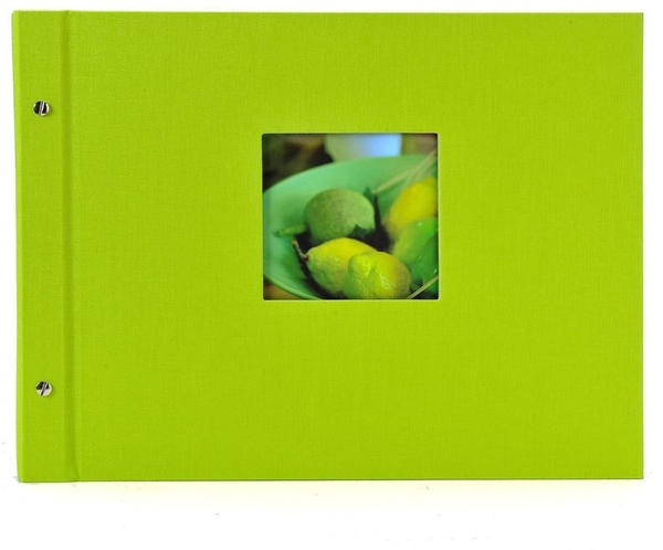 Goldbuch Schraubalbum Bella Vista 39x31/40 grün (schwarze Seiten)