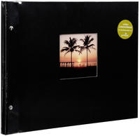 goldbuch 28897, goldbuch Schraubalbum Bella Vista 39x31 40 wei&szlig;e Seiten schwarz