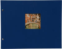 goldbuch 28895, goldbuch Schraubalbum Bella Vista 39x31 40 wei&szlig;e Seiten blau