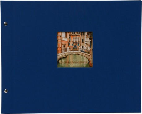 Goldbuch Schraubalbum Bella Vista 39x31/40 blau (weiße Seiten)