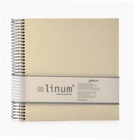 goldbuch 12931, goldbuch Spiralalbum Linum 20x20 40 beige Seiten beige