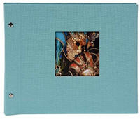 goldbuch 26507, goldbuch Schraubalbum Bella Vista 30x25 40 schwarze Seiten aqua...
