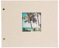 Goldbuch 26723, Goldbuch Bella Vista 30x25 cm, 40 schw. Seiten, sandgrau,