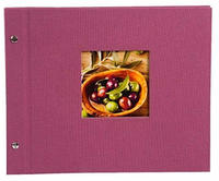 goldbuch 26808, goldbuch Schraubalbum Bella Vista 30x25 40 wei&szlig;e Seiten fuchsia
