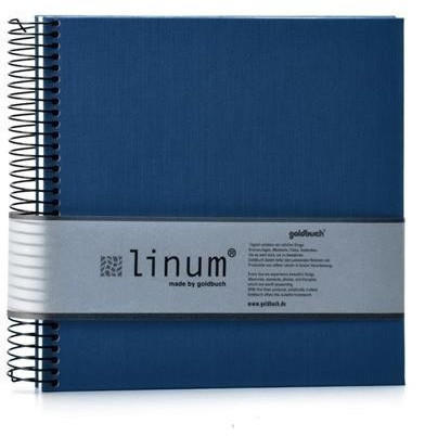Goldbuch Spiralalbum Linum 20x20/40 blau