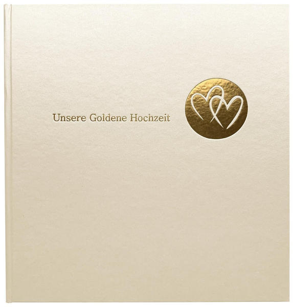 Goldbuch Goldhochzeitsalbum Herzklopfen 30x31/60