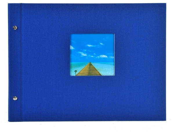 Goldbuch Schraubalbum Bella Vista 39x31/40 blau (schwarze Seiten)