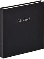 walther-design G&auml;stebuch GB-206-B Fun, schwarz, 26 x 25 cm, blanko wei&szlig;,...