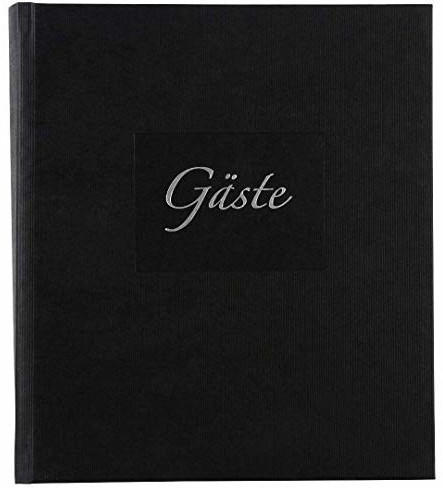 Goldbuch Gästebuch Seda 23x25/176 schwarz