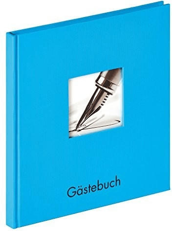 walther design Gästebuch Fun 23x25/72 oceanblau