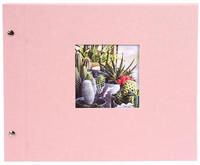 goldbuch 26822, goldbuch Schraubalbum Bella Vista 30x25 40 wei&szlig;e Seiten rose